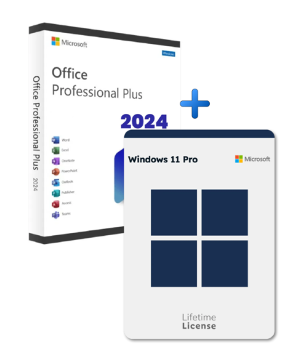 Windows 11 Pro + Office 2024 Pro Plus Bundle | Lifetime Key